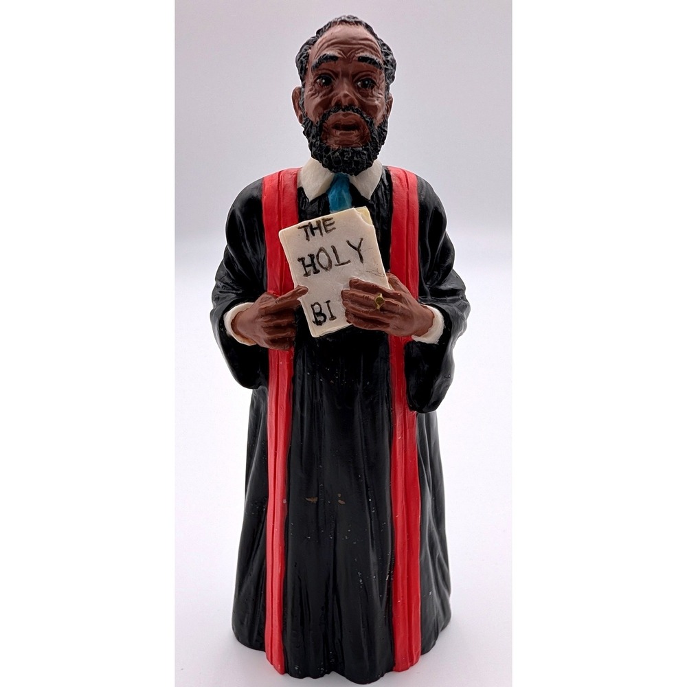 Fotoball 2002 MLBPA Reverend Figurine Minister Black Robe Holy Bible Collectible